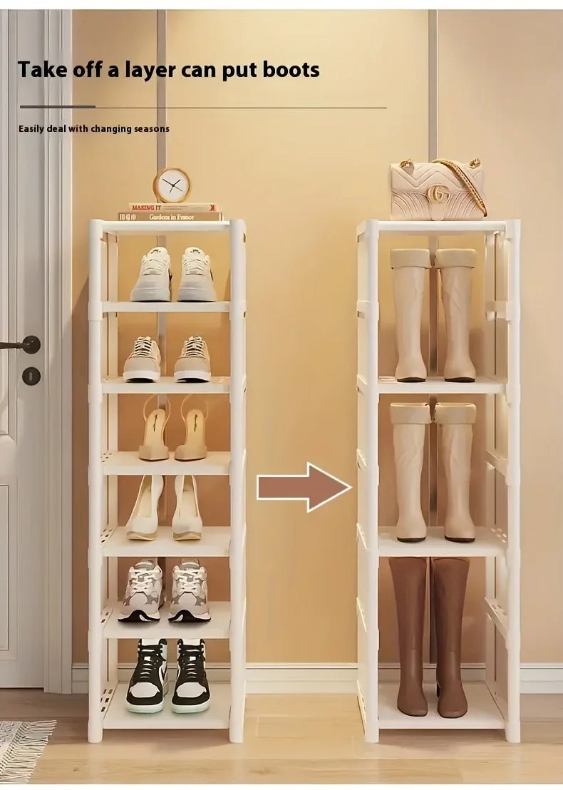 1 étagère à chaussures en métal à 8 niveaux, peu encombrante, anti-poussière, idéale pour l'entrée, la chambre et le rangement des dortoirs, uniquement pour la cuisine - FATAON1 étagère à chaussures en métal à 8 niveaux, peu encombrante, anti-poussière, idéale pour l'entrée, la chambre et le rangement des dortoirs, uniquement pour la cuisineSolutions MaisonFATAON
