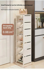 1 étagère à chaussures en métal à 8 niveaux, peu encombrante, anti-poussière, idéale pour l'entrée, la chambre et le rangement des dortoirs, uniquement pour la cuisine - FATAON1 étagère à chaussures en métal à 8 niveaux, peu encombrante, anti-poussière, idéale pour l'entrée, la chambre et le rangement des dortoirs, uniquement pour la cuisineSolutions MaisonFATAON