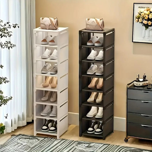 1 étagère à chaussures en métal à 8 niveaux, peu encombrante, anti-poussière, idéale pour l'entrée, la chambre et le rangement des dortoirs, uniquement pour la cuisine - FATAON1 étagère à chaussures en métal à 8 niveaux, peu encombrante, anti-poussière, idéale pour l'entrée, la chambre et le rangement des dortoirs, uniquement pour la cuisineSolutions MaisonFATAON