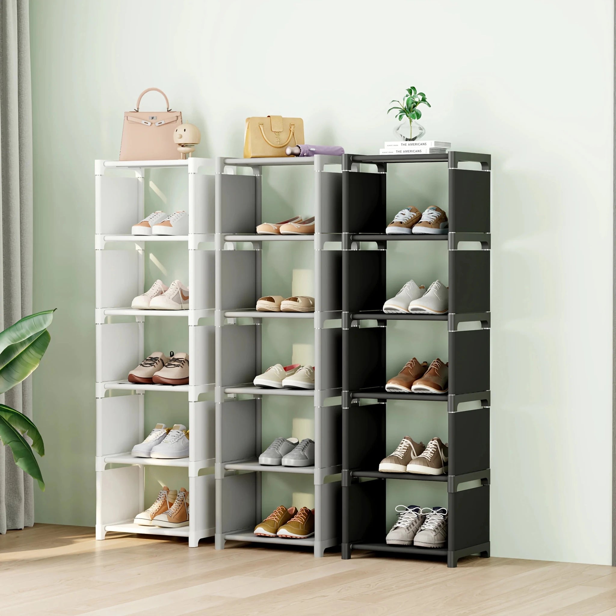 1 étagère à chaussures en métal à 8 niveaux, peu encombrante, anti-poussière, idéale pour l'entrée, la chambre et le rangement des dortoirs, uniquement pour la cuisine - FATAON1 étagère à chaussures en métal à 8 niveaux, peu encombrante, anti-poussière, idéale pour l'entrée, la chambre et le rangement des dortoirs, uniquement pour la cuisineSolutions MaisonFATAON