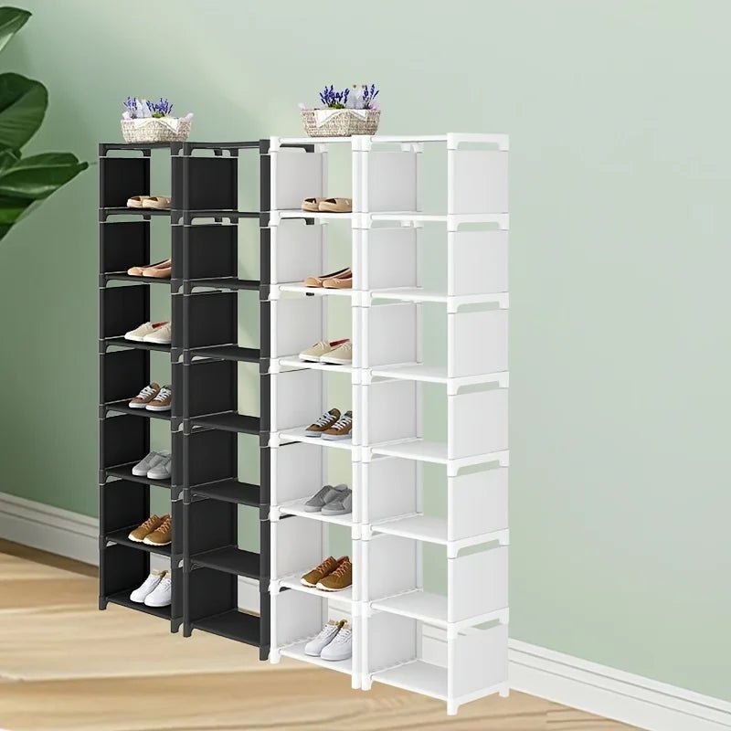 1 étagère à chaussures en métal à 8 niveaux, peu encombrante, anti-poussière, idéale pour l'entrée, la chambre et le rangement des dortoirs, uniquement pour la cuisine - FATAON1 étagère à chaussures en métal à 8 niveaux, peu encombrante, anti-poussière, idéale pour l'entrée, la chambre et le rangement des dortoirs, uniquement pour la cuisineSolutions MaisonFATAON