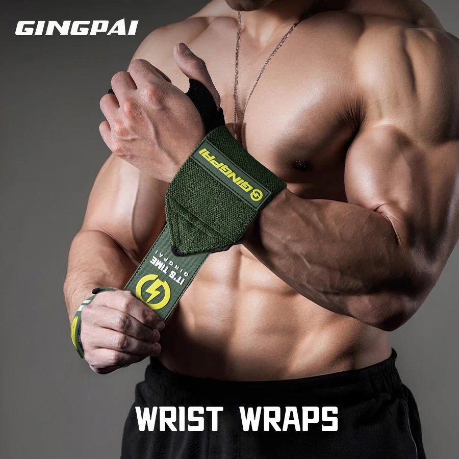 1 Pair Wristband Wrist Support Brace Straps Extra Strength Weight Lifting Wrist Wraps Bandage Fitness Gym Strength Training - FATAON1 Pair Wristband Wrist Support Brace Straps Extra Strength Weight Lifting Wrist Wraps Bandage Fitness Gym Strength TrainingFitness & SportFATAON