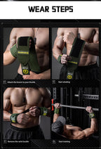 1 Pair Wristband Wrist Support Brace Straps Extra Strength Weight Lifting Wrist Wraps Bandage Fitness Gym Strength Training - FATAON1 Pair Wristband Wrist Support Brace Straps Extra Strength Weight Lifting Wrist Wraps Bandage Fitness Gym Strength TrainingFitness & SportFATAON