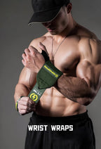 1 Pair Wristband Wrist Support Brace Straps Extra Strength Weight Lifting Wrist Wraps Bandage Fitness Gym Strength Training - FATAON1 Pair Wristband Wrist Support Brace Straps Extra Strength Weight Lifting Wrist Wraps Bandage Fitness Gym Strength TrainingFitness & SportFATAON