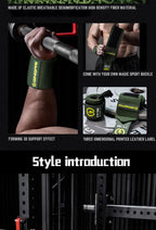 1 Pair Wristband Wrist Support Brace Straps Extra Strength Weight Lifting Wrist Wraps Bandage Fitness Gym Strength Training - FATAON1 Pair Wristband Wrist Support Brace Straps Extra Strength Weight Lifting Wrist Wraps Bandage Fitness Gym Strength TrainingFitness & SportFATAON
