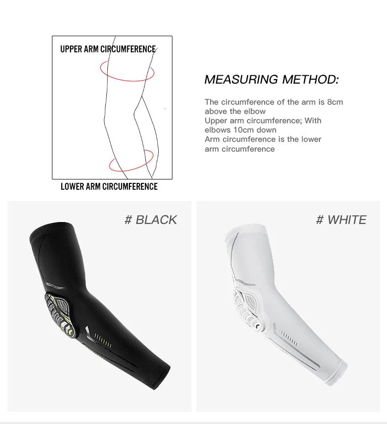 1 pièces protecteurs élastiques de coude et de bras de basket-ball Fitness course et cyclisme Sports protecteurs de coude en nid d'abeille absorbant les chocs - FATAON1 pièces protecteurs élastiques de coude et de bras de basket-ball Fitness course et cyclisme Sports protecteurs de coude en nid d'abeille absorbant les chocsFitness & SportFATAON