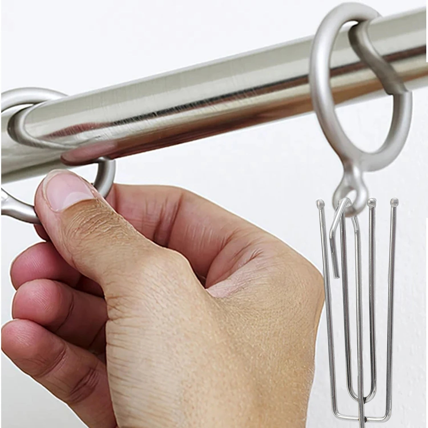 10-100 pièces ruban à rideau crochets alliage rideau de douche tissu pince bricolage rideaux Traverse tige diapositives fermoir salle de bain pincement plis Clips - FATAON10-100 pièces ruban à rideau crochets alliage rideau de douche tissu pince bricolage rideaux Traverse tige diapositives fermoir salle de bain pincement plis ClipsSolutions MaisonFATAON