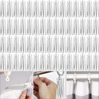 10-100 pièces ruban à rideau crochets alliage rideau de douche tissu pince bricolage rideaux Traverse tige diapositives fermoir salle de bain pincement plis Clips - FATAON10-100 pièces ruban à rideau crochets alliage rideau de douche tissu pince bricolage rideaux Traverse tige diapositives fermoir salle de bain pincement plis ClipsSolutions MaisonFATAON