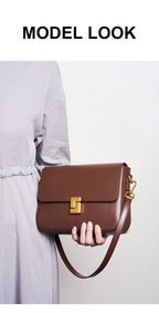 100% Genuine Leather Women's Shoulder Bag High Quality Luxury Designer Crossbody Bags Fashion Cowhide Female Handbags - FATAON100% Genuine Leather Women's Shoulder Bag High Quality Luxury Designer Crossbody Bags Fashion Cowhide Female HandbagsMode FemmeFATAON