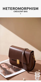 100% Genuine Leather Women's Shoulder Bag High Quality Luxury Designer Crossbody Bags Fashion Cowhide Female Handbags - FATAON100% Genuine Leather Women's Shoulder Bag High Quality Luxury Designer Crossbody Bags Fashion Cowhide Female HandbagsMode FemmeFATAON