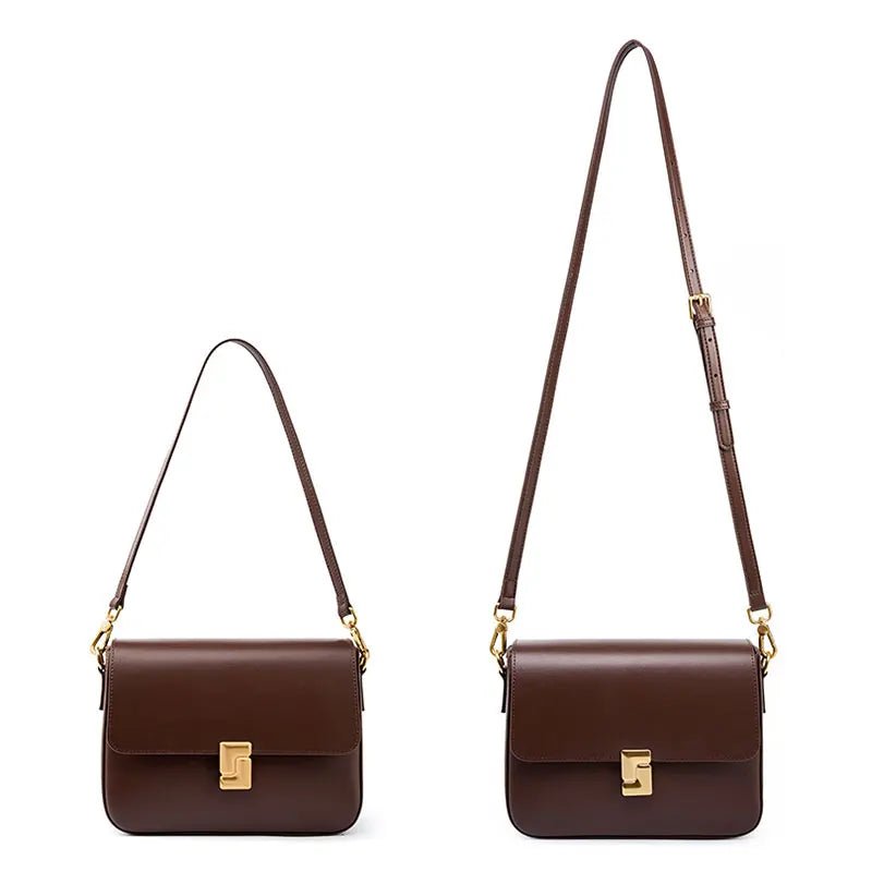 100% Genuine Leather Women's Shoulder Bag High Quality Luxury Designer Crossbody Bags Fashion Cowhide Female Handbags - FATAON100% Genuine Leather Women's Shoulder Bag High Quality Luxury Designer Crossbody Bags Fashion Cowhide Female HandbagsMode FemmeFATAON