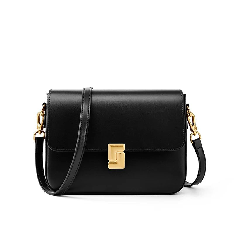 100% Genuine Leather Women's Shoulder Bag High Quality Luxury Designer Crossbody Bags Fashion Cowhide Female Handbags - FATAON100% Genuine Leather Women's Shoulder Bag High Quality Luxury Designer Crossbody Bags Fashion Cowhide Female HandbagsMode FemmeFATAON
