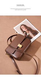 100% Genuine Leather Women's Shoulder Bag High Quality Luxury Designer Crossbody Bags Fashion Cowhide Female Handbags - FATAON100% Genuine Leather Women's Shoulder Bag High Quality Luxury Designer Crossbody Bags Fashion Cowhide Female HandbagsMode FemmeFATAON