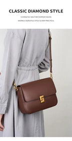 100% Genuine Leather Women's Shoulder Bag High Quality Luxury Designer Crossbody Bags Fashion Cowhide Female Handbags - FATAON100% Genuine Leather Women's Shoulder Bag High Quality Luxury Designer Crossbody Bags Fashion Cowhide Female HandbagsMode FemmeFATAON