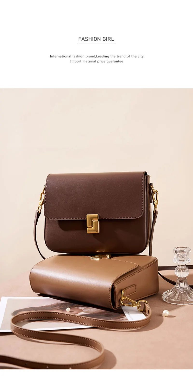 100% Genuine Leather Women's Shoulder Bag High Quality Luxury Designer Crossbody Bags Fashion Cowhide Female Handbags - FATAON100% Genuine Leather Women's Shoulder Bag High Quality Luxury Designer Crossbody Bags Fashion Cowhide Female HandbagsMode FemmeFATAON