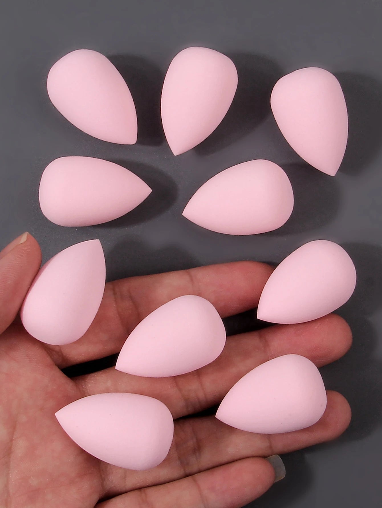 10PCS Mini Pink beauty egg set, water drop powder puff, makeup sponge tool, foundation, liquid makeup egg, sponge powder puff - FATAON10PCS Mini Pink beauty egg set, water drop powder puff, makeup sponge tool, foundation, liquid makeup egg, sponge powder puffBeauté femmeFATAON