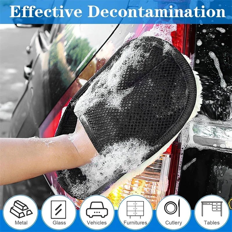 1/10 pièces éponge de nettoyage de voiture gant de polissage de voiture gant de lavage gants de lavage en Microfibre pour automobile cuisine maisons nettoyant laine - FATAON1/10 pièces éponge de nettoyage de voiture gant de polissage de voiture gant de lavage gants de lavage en Microfibre pour automobile cuisine maisons nettoyant laineAccessoire AutoFATAON