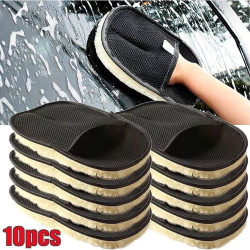 1/10 pièces éponge de nettoyage de voiture gant de polissage de voiture gant de lavage gants de lavage en Microfibre pour automobile cuisine maisons nettoyant laine - FATAON1/10 pièces éponge de nettoyage de voiture gant de polissage de voiture gant de lavage gants de lavage en Microfibre pour automobile cuisine maisons nettoyant laineAccessoire AutoFATAON
