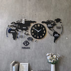 120X55CM With LED Night Light Wall Large Clocks Can Add Your Country Name on World Map Customizable Decor Dropshipping DDP WEEE - FATAON120X55CM With LED Night Light Wall Large Clocks Can Add Your Country Name on World Map Customizable Decor Dropshipping DDP WEEESolutions MaisonFATAON