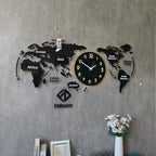 120X55CM With LED Night Light Wall Large Clocks Can Add Your Country Name on World Map Customizable Decor Dropshipping DDP WEEE - FATAON120X55CM With LED Night Light Wall Large Clocks Can Add Your Country Name on World Map Customizable Decor Dropshipping DDP WEEESolutions MaisonFATAON