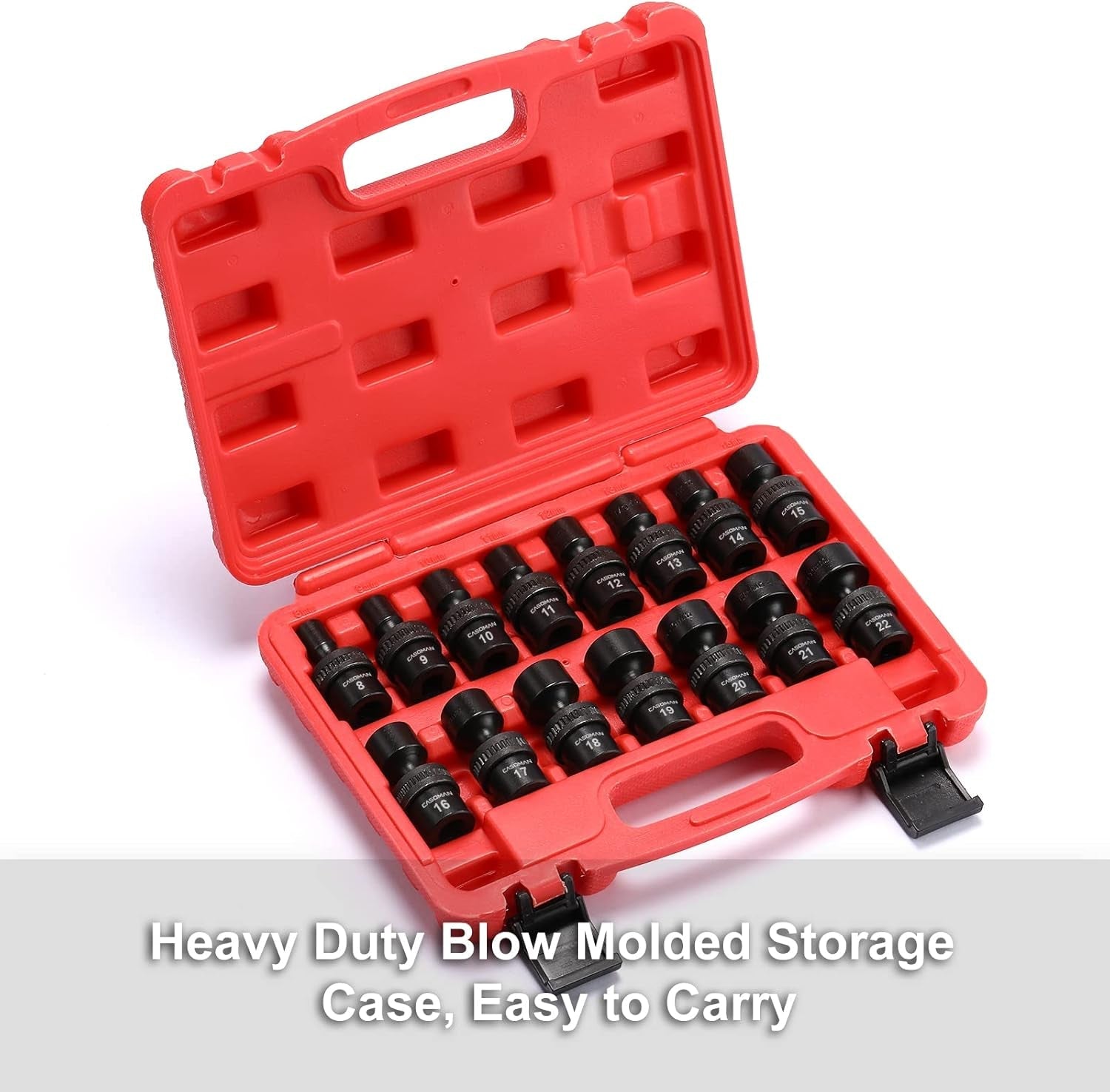 15 PCS 3/8" Drive Standard Universal Impact Socket Set, 6 - Point, Metric, 8Mm - 22Mm - Fix & Go15 PCS 3/8" Drive Standard Universal Impact Socket Set, 6 - Point, Metric, 8Mm - 22MmFix & Go