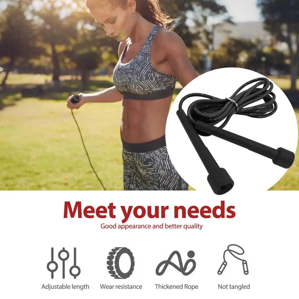 1PC 2.8M vitesse corde à sauter professionnel enfants adulte gymnastique PVC corde à sauter réglable équipement de Fitness entraînement de boxe musculaire - FATAON1PC 2.8M vitesse corde à sauter professionnel enfants adulte gymnastique PVC corde à sauter réglable équipement de Fitness entraînement de boxe musculaireFitness & SportFATAON