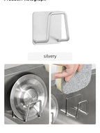 1pc Évier Éponge Titulaire Pour La Cuisine Slivery En Acier Inoxydable Ménage Canal D'eau Torchon Chiffon De Stockage Rack - FATAON1pc Évier Éponge Titulaire Pour La Cuisine Slivery En Acier Inoxydable Ménage Canal D'eau Torchon Chiffon De Stockage RackSolutions MaisonFATAON