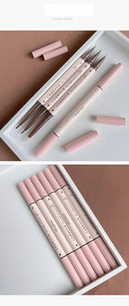 2 In 1 Brown Gel Eyeliner Pencil Ultra - slim Liquid Eye Liner Shadow Pen Smooth High Pigment Silkworm Gel Pen Lasting Eyes Makeup - Fix & Go2 In 1 Brown Gel Eyeliner Pencil Ultra - slim Liquid Eye Liner Shadow Pen Smooth High Pigment Silkworm Gel Pen Lasting Eyes MakeupFix & Go
