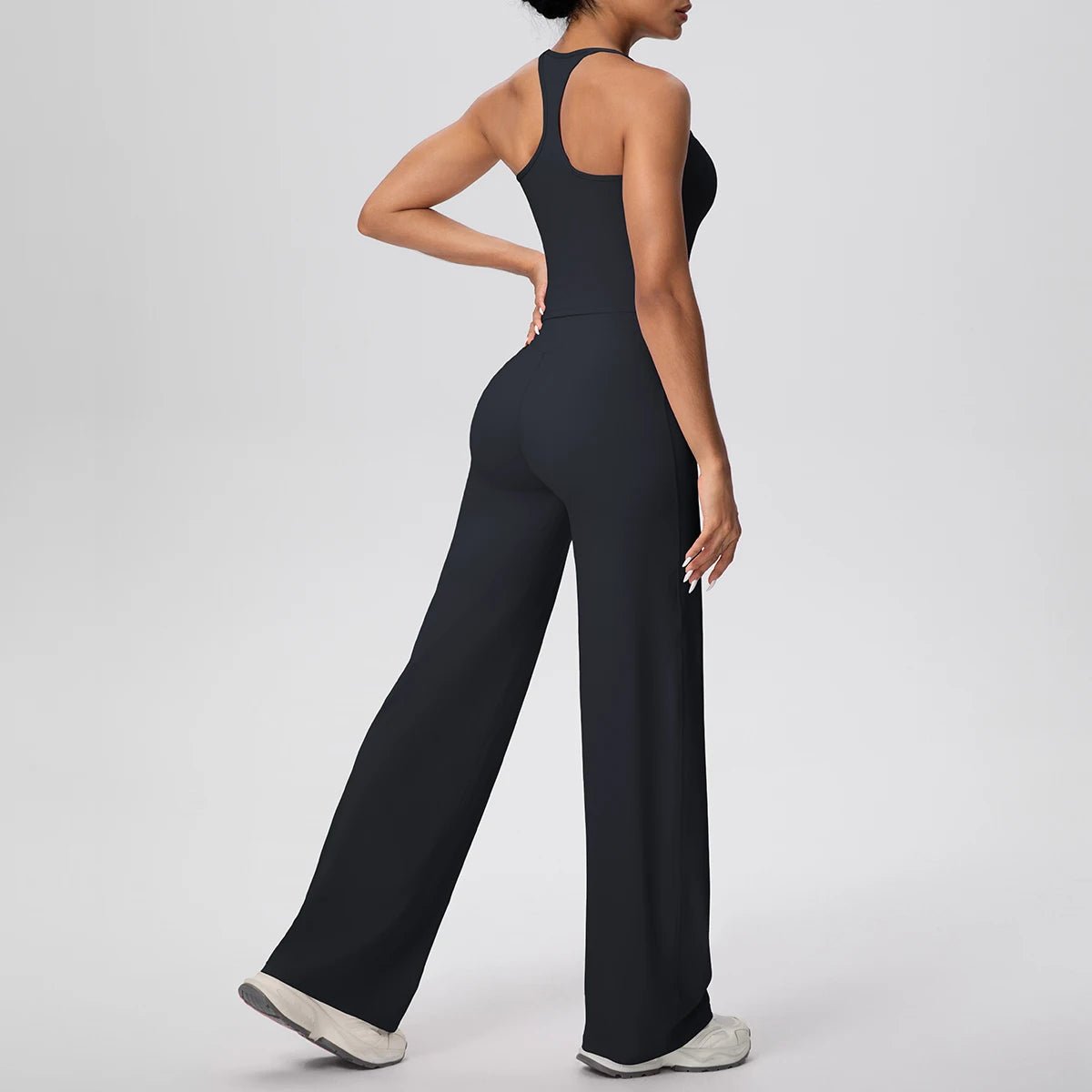 2 pièces/ensemble sport Fitness vêtements Yoga ensemble femme dos nu absorbant les chocs course en forme de I gilet mince jambe large pantalon Yoga ensemble - FATAON2 pièces/ensemble sport Fitness vêtements Yoga ensemble femme dos nu absorbant les chocs course en forme de I gilet mince jambe large pantalon Yoga ensembleMode FemmeFATAON