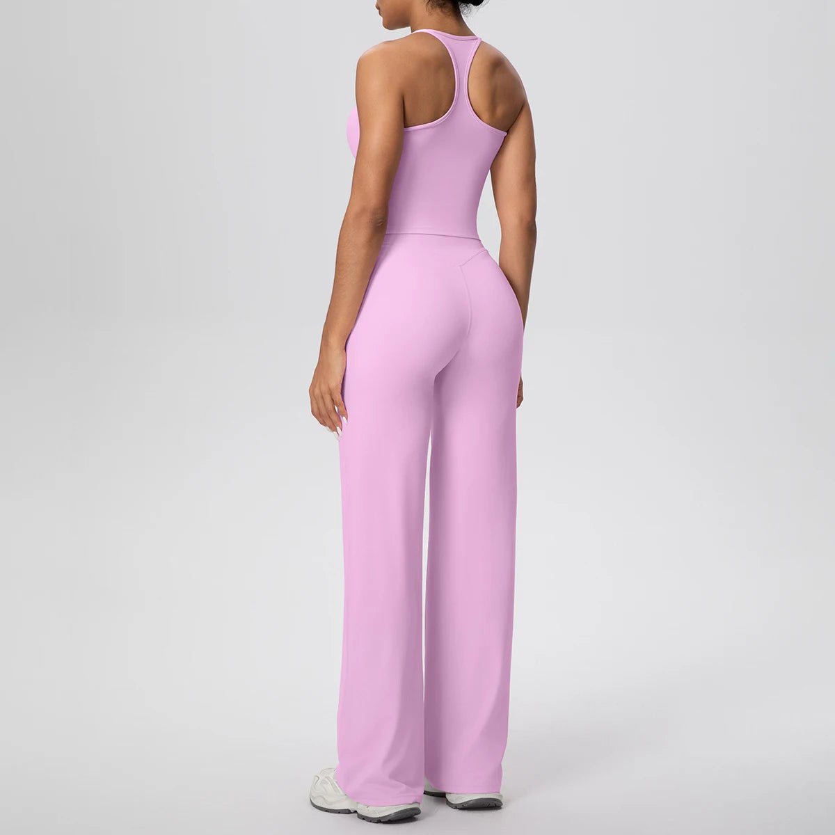 2 pièces/ensemble sport Fitness vêtements Yoga ensemble femme dos nu absorbant les chocs course en forme de I gilet mince jambe large pantalon Yoga ensemble - FATAON2 pièces/ensemble sport Fitness vêtements Yoga ensemble femme dos nu absorbant les chocs course en forme de I gilet mince jambe large pantalon Yoga ensembleMode FemmeFATAON