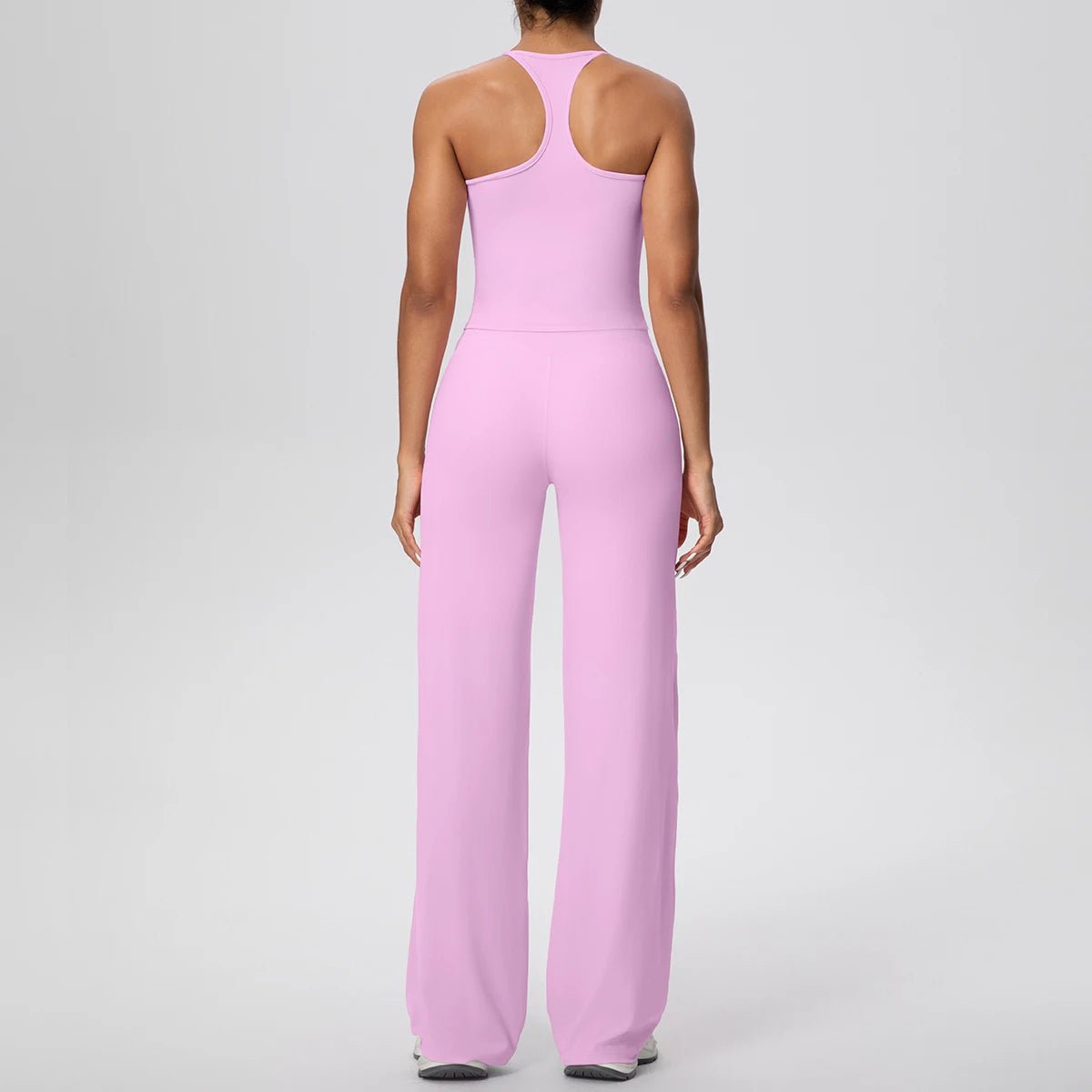 2 pièces/ensemble sport Fitness vêtements Yoga ensemble femme dos nu absorbant les chocs course en forme de I gilet mince jambe large pantalon Yoga ensemble - FATAON2 pièces/ensemble sport Fitness vêtements Yoga ensemble femme dos nu absorbant les chocs course en forme de I gilet mince jambe large pantalon Yoga ensembleMode FemmeFATAON