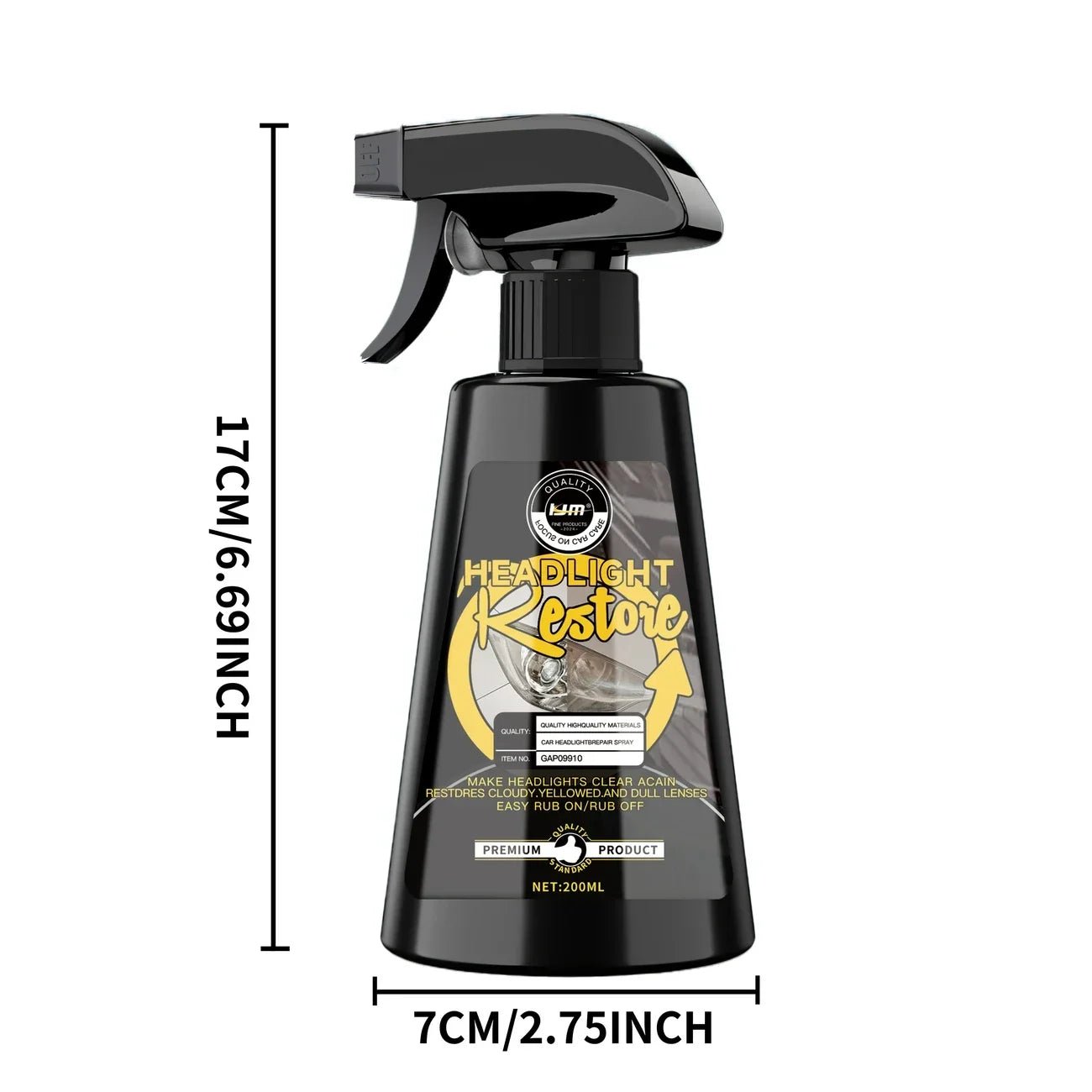200ml-Ceramic Headlight Restoration Kit, Advanced Car Light Repair Tool - Restore clear car headlights and prevent yellowing - FATAON200ml-Ceramic Headlight Restoration Kit, Advanced Car Light Repair Tool - Restore clear car headlights and prevent yellowingAutomobile & MotoFATAON