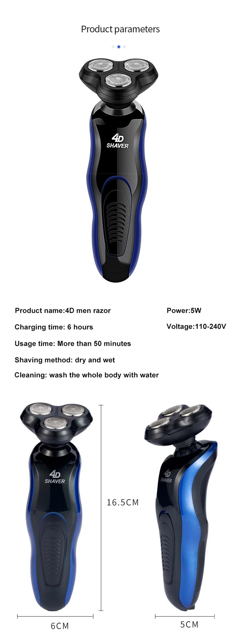 2026 Men's 4-in-1 Multifunction Waterproof Electric Shaver USB Rechargeable Razor for Face Grooming - FATAON2026 Men's 4-in-1 Multifunction Waterproof Electric Shaver USB Rechargeable Razor for Face GroomingBeauté HommeFATAON