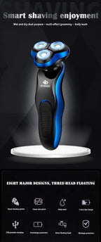 2026 Men's 4-in-1 Multifunction Waterproof Electric Shaver USB Rechargeable Razor for Face Grooming - FATAON2026 Men's 4-in-1 Multifunction Waterproof Electric Shaver USB Rechargeable Razor for Face GroomingBeauté HommeFATAON