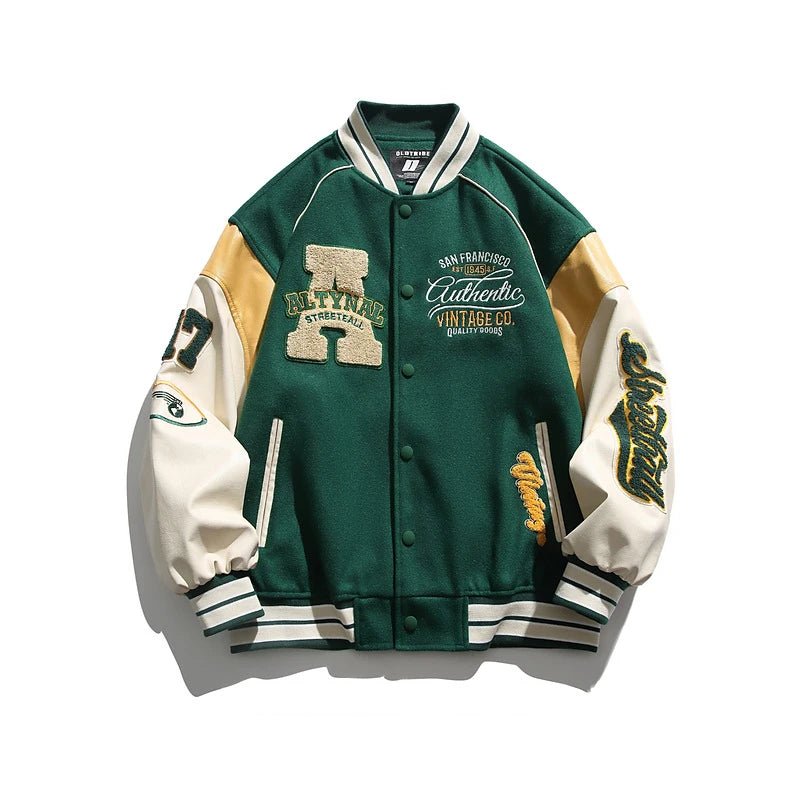 2026 Men's Baseball Jacket Casual Splicing Embroidery Baseball Uniform Autumn Outdoor Jacket Anti - Wind Casual Coat Mens Clothes - FATAON2026 Men's Baseball Jacket Casual Splicing Embroidery Baseball Uniform Autumn Outdoor Jacket Anti - Wind Casual Coat Mens ClothesMode & AccessoiresFATAON
