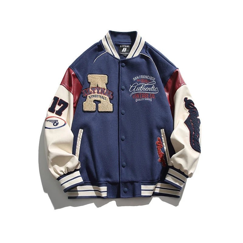 2026 Men's Baseball Jacket Casual Splicing Embroidery Baseball Uniform Autumn Outdoor Jacket Anti - Wind Casual Coat Mens Clothes - FATAON2026 Men's Baseball Jacket Casual Splicing Embroidery Baseball Uniform Autumn Outdoor Jacket Anti - Wind Casual Coat Mens ClothesMode & AccessoiresFATAON