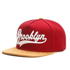 2026 New BROOKLYN artificial suede hip hop red elastic cap men and women adult outdoor leisure sunscreen baseball cap bone - FATAON2026 New BROOKLYN artificial suede hip hop red elastic cap men and women adult outdoor leisure sunscreen baseball cap boneMode HommeFATAON