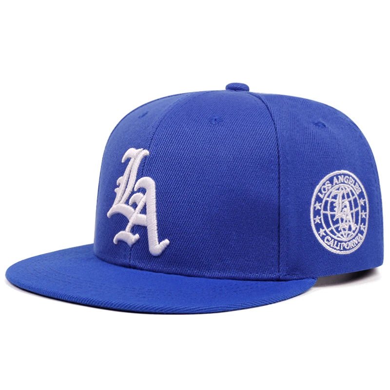 2026 New Los Ange Earth Letter Embroidered Cotton Flat Edge Hat Women Simple Baseball Hat Sunshade Hat Men's Outdoor HipHop Hat - FATAON2026 New Los Ange Earth Letter Embroidered Cotton Flat Edge Hat Women Simple Baseball Hat Sunshade Hat Men's Outdoor HipHop HatMode HommeFATAON