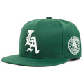2026 New Los Ange Earth Letter Embroidered Cotton Flat Edge Hat Women Simple Baseball Hat Sunshade Hat Men's Outdoor HipHop Hat - FATAON2026 New Los Ange Earth Letter Embroidered Cotton Flat Edge Hat Women Simple Baseball Hat Sunshade Hat Men's Outdoor HipHop HatMode HommeFATAON