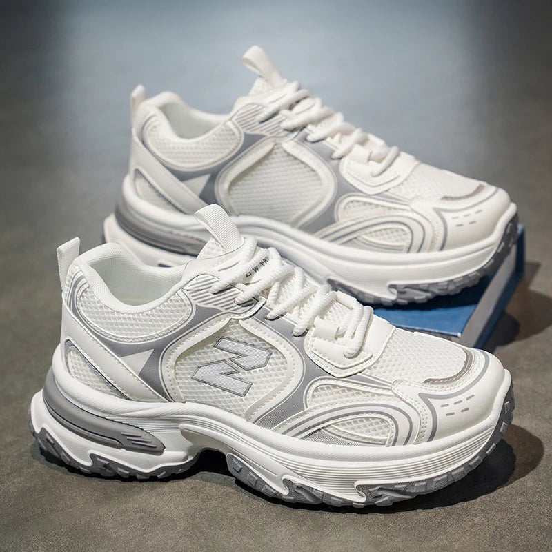 2026 nouvelles baskets pour hommes à semelles épaisses augmentant la hauteur, chaussures décontractées polyvalentes respirantes en maille de Style rétro - FATAON2026 nouvelles baskets pour hommes à semelles épaisses augmentant la hauteur, chaussures décontractées polyvalentes respirantes en maille de Style rétroMode HommeFATAON