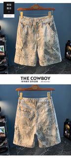 2026 Summer New Arrival Denim Shorts Men's Loose Overalls Pants Camouflage Casual Men's Medium Pants - FATAON2026 Summer New Arrival Denim Shorts Men's Loose Overalls Pants Camouflage Casual Men's Medium PantsMode HommeFATAON