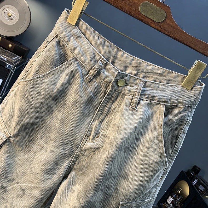 2026 Summer New Arrival Denim Shorts Men's Loose Overalls Pants Camouflage Casual Men's Medium Pants - FATAON2026 Summer New Arrival Denim Shorts Men's Loose Overalls Pants Camouflage Casual Men's Medium PantsMode HommeFATAON