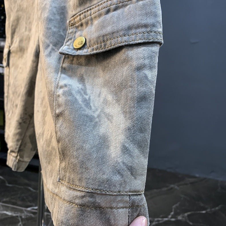 2026 Summer New Arrival Denim Shorts Men's Loose Overalls Pants Camouflage Casual Men's Medium Pants - FATAON2026 Summer New Arrival Denim Shorts Men's Loose Overalls Pants Camouflage Casual Men's Medium PantsMode HommeFATAON