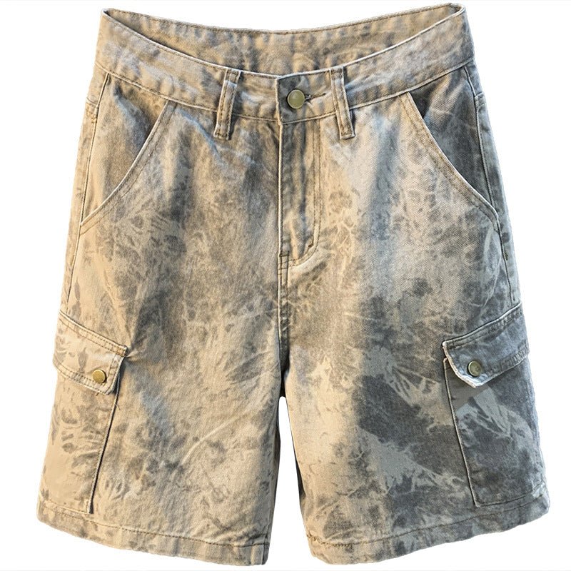 2026 Summer New Arrival Denim Shorts Men's Loose Overalls Pants Camouflage Casual Men's Medium Pants - FATAON2026 Summer New Arrival Denim Shorts Men's Loose Overalls Pants Camouflage Casual Men's Medium PantsMode HommeFATAON