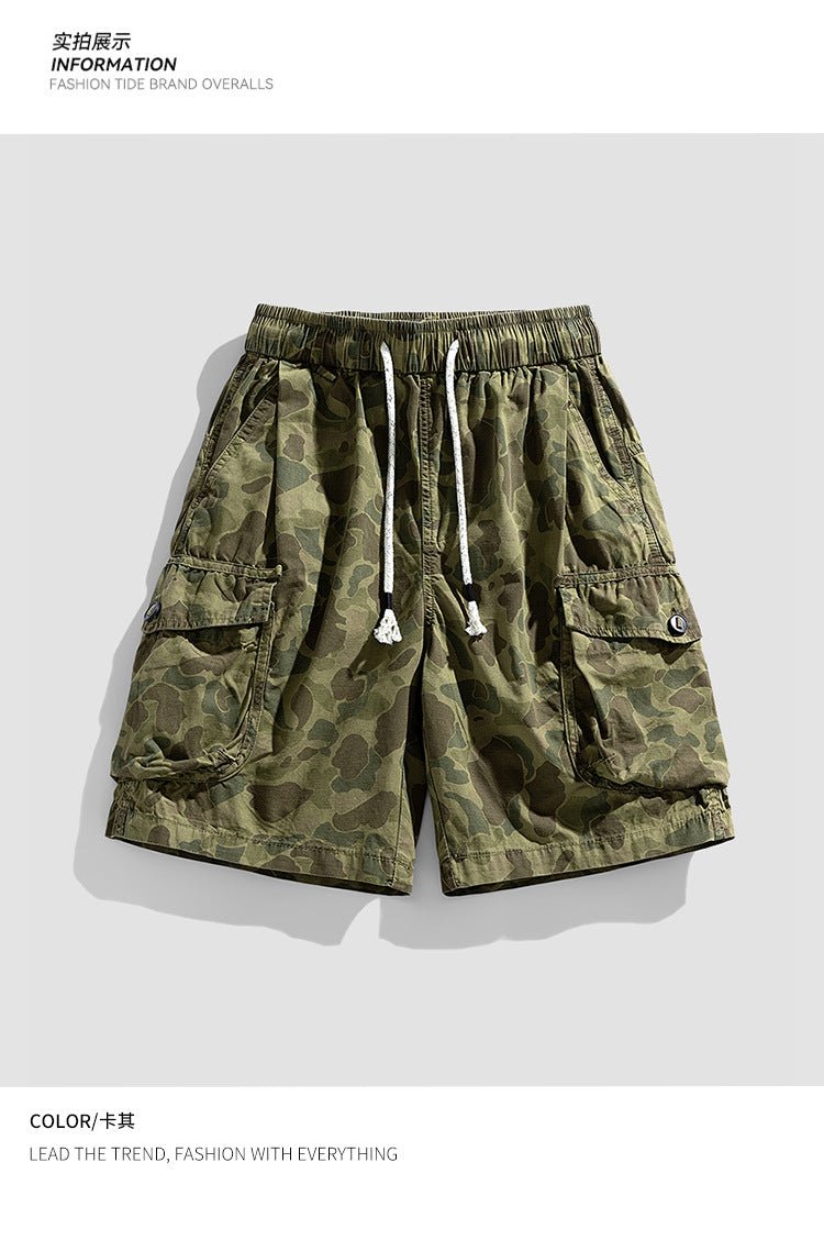 2026 Summer New Fashionable Brand Men's Camouflage Shorts Men's Wide Version Loose Overalls Pants Cotton Pants for Men - FATAON2026 Summer New Fashionable Brand Men's Camouflage Shorts Men's Wide Version Loose Overalls Pants Cotton Pants for MenMode HommeFATAON