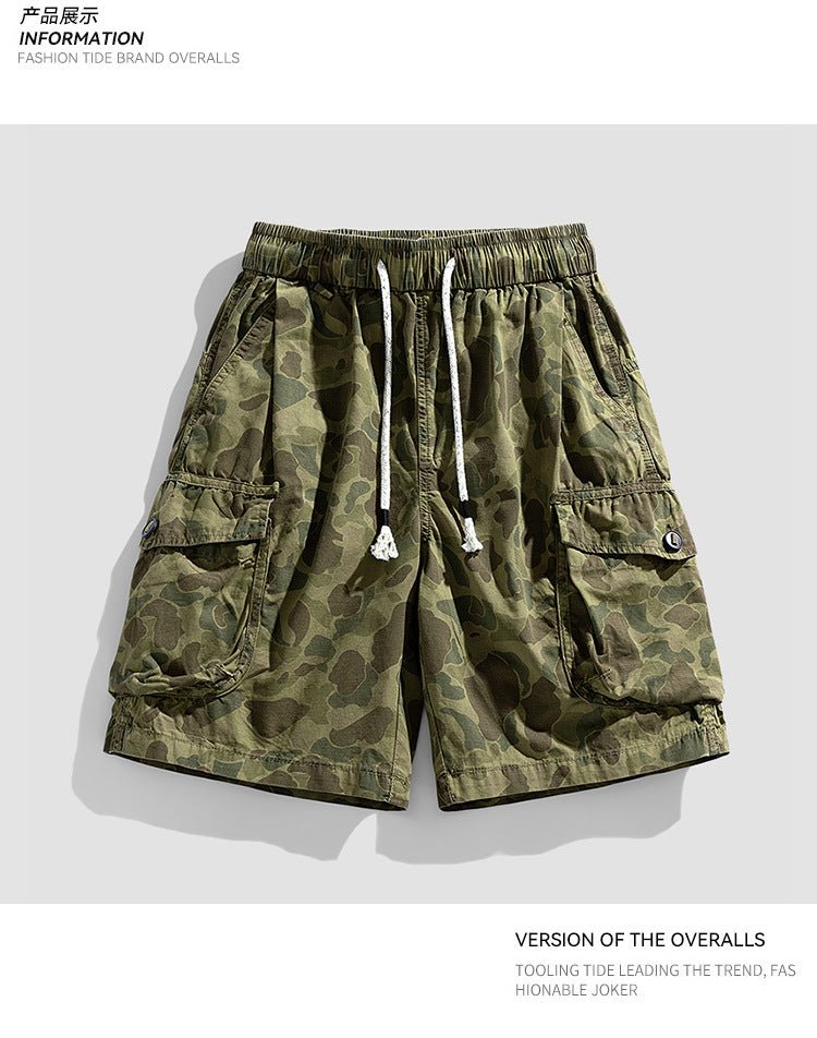 2026 Summer New Fashionable Brand Men's Camouflage Shorts Men's Wide Version Loose Overalls Pants Cotton Pants for Men - FATAON2026 Summer New Fashionable Brand Men's Camouflage Shorts Men's Wide Version Loose Overalls Pants Cotton Pants for MenMode HommeFATAON