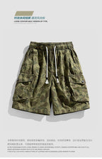 2026 Summer New Fashionable Brand Men's Camouflage Shorts Men's Wide Version Loose Overalls Pants Cotton Pants for Men - FATAON2026 Summer New Fashionable Brand Men's Camouflage Shorts Men's Wide Version Loose Overalls Pants Cotton Pants for MenMode HommeFATAON