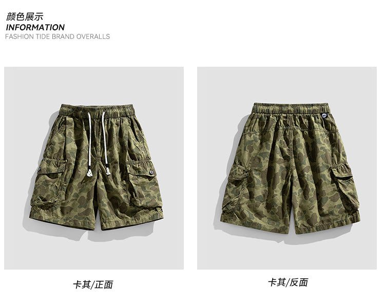 2026 Summer New Fashionable Brand Men's Camouflage Shorts Men's Wide Version Loose Overalls Pants Cotton Pants for Men - FATAON2026 Summer New Fashionable Brand Men's Camouflage Shorts Men's Wide Version Loose Overalls Pants Cotton Pants for MenMode HommeFATAON