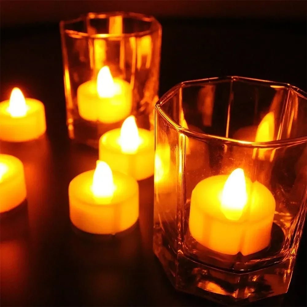 24 pièces bougies LED bougie sans flamme à piles, 200 + heures fausses bougies LED électriques bougies chauffe-plat - FATAON24 pièces bougies LED bougie sans flamme à piles, 200 + heures fausses bougies LED électriques bougies chauffe-platSolutions MaisonFATAON
