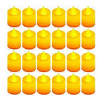 24 pièces bougies LED bougie sans flamme à piles, 200 + heures fausses bougies LED électriques bougies chauffe-plat - FATAON24 pièces bougies LED bougie sans flamme à piles, 200 + heures fausses bougies LED électriques bougies chauffe-platSolutions MaisonFATAON